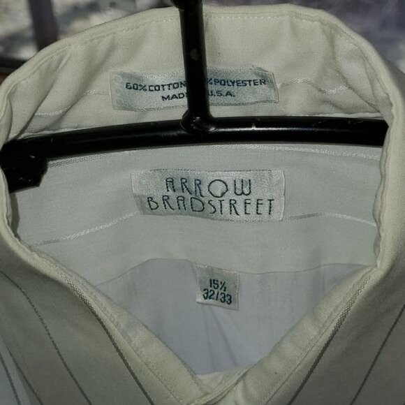 Arrow Bradstreet Vintage Made in USA Sz. 15.5 Button Down Dress Shirt - Picture 3 of 8